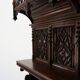 Rare large early 19th century hand carved Neo-Gothic cupboard in oak