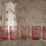 Vintage liqueur glasses blown glass
