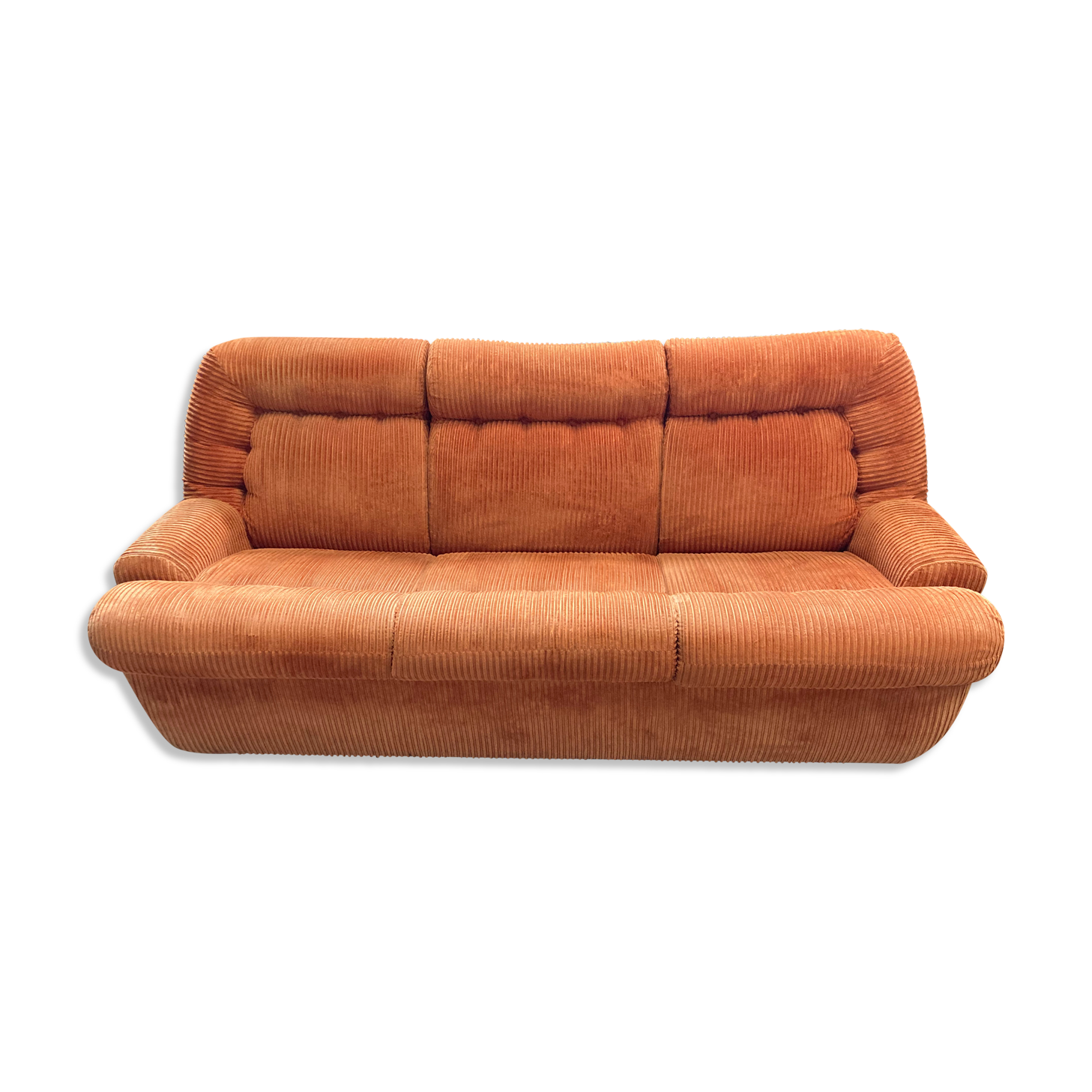 Vintage orange sofa bed