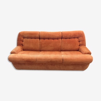 Vintage orange sofa bed