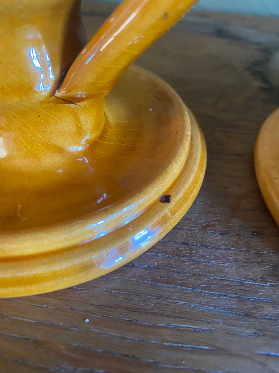 Pair of ceramic candle holders from Biot