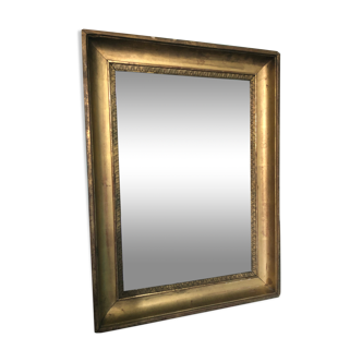 Mirror Empire in gilded wood decoration palmettes 19th century - 52x38cm