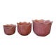 Set of three ceramic planters