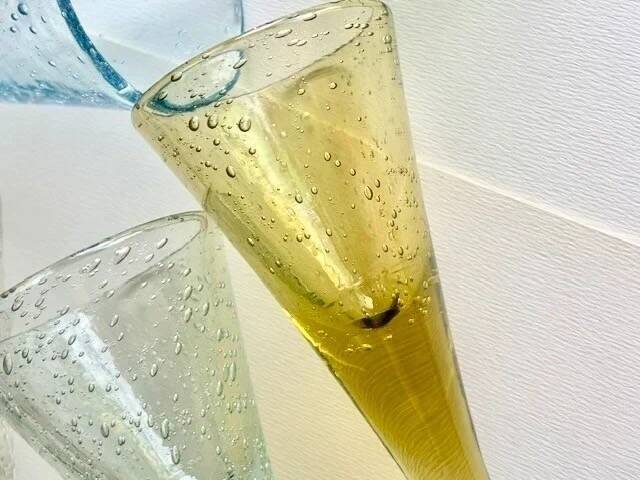 Biot glassware, 5 pomponette glasses