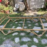 Rattan basket bed