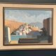 Original Swedish Oil On Canvas – "Bergsby" By Stig Wernheden