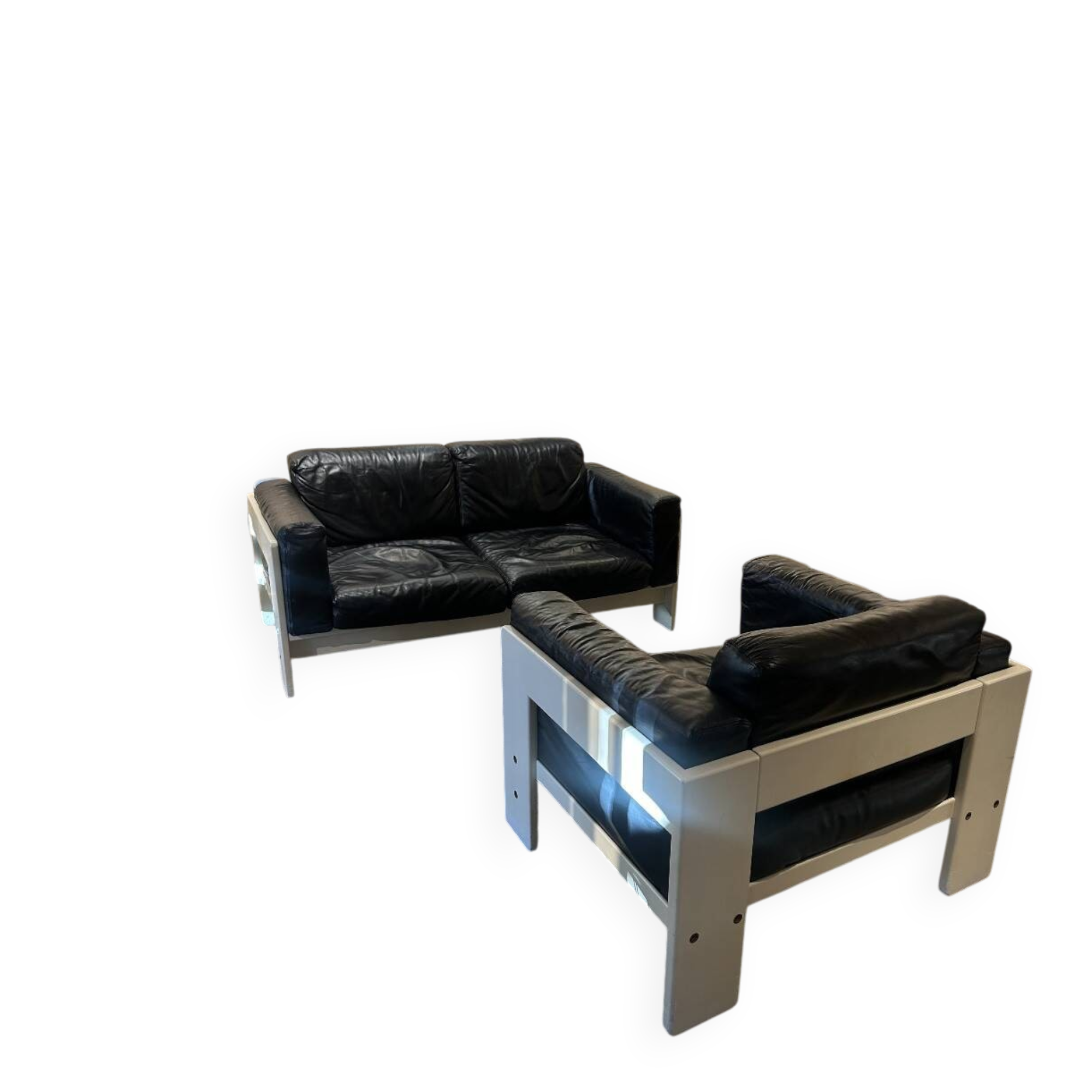 Bastiano sofa and armchair by Afra & Tobia Scarpa