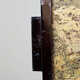 Mid-century chic chrome, cork and glass tray from the 70s