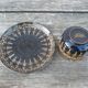 Tasse et soucoupe céramique anglaise noire émaillée