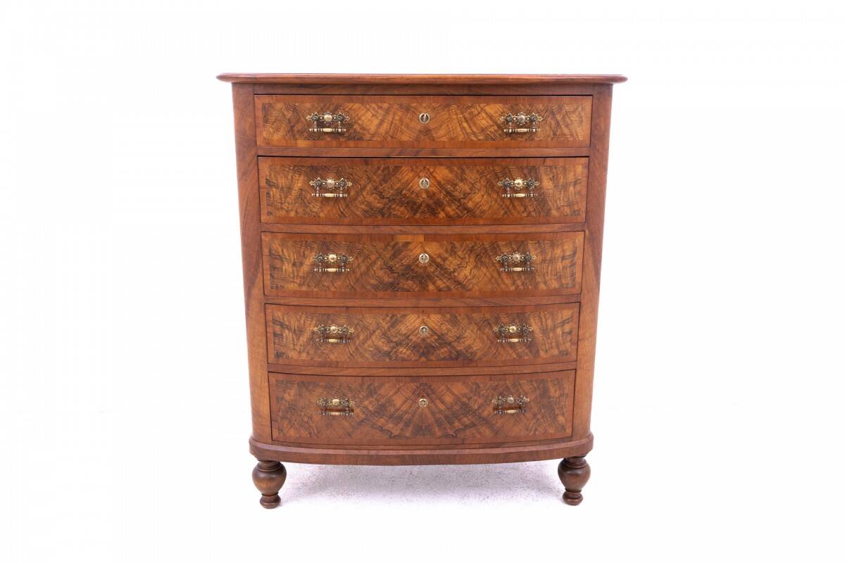 Chest of drawers, Scandinavia, mid-19th century. Antique.