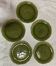 Lot de 5 assiettes en majoline Choisy le Roi XIX