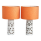 Bitossi style lamps, ceramic signed "Toreboda", Sweden, 1960