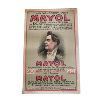 Poster concert Félix Mayol