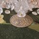 Girandole in gilded bronze and glass pendants