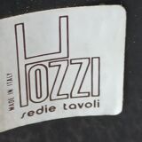 Square table mutlifunction Italian design, signed reversible board for the game, bar legs