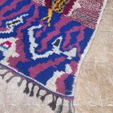 Moroccan Azilal handmade rug, handwoven wool Berber rug.
