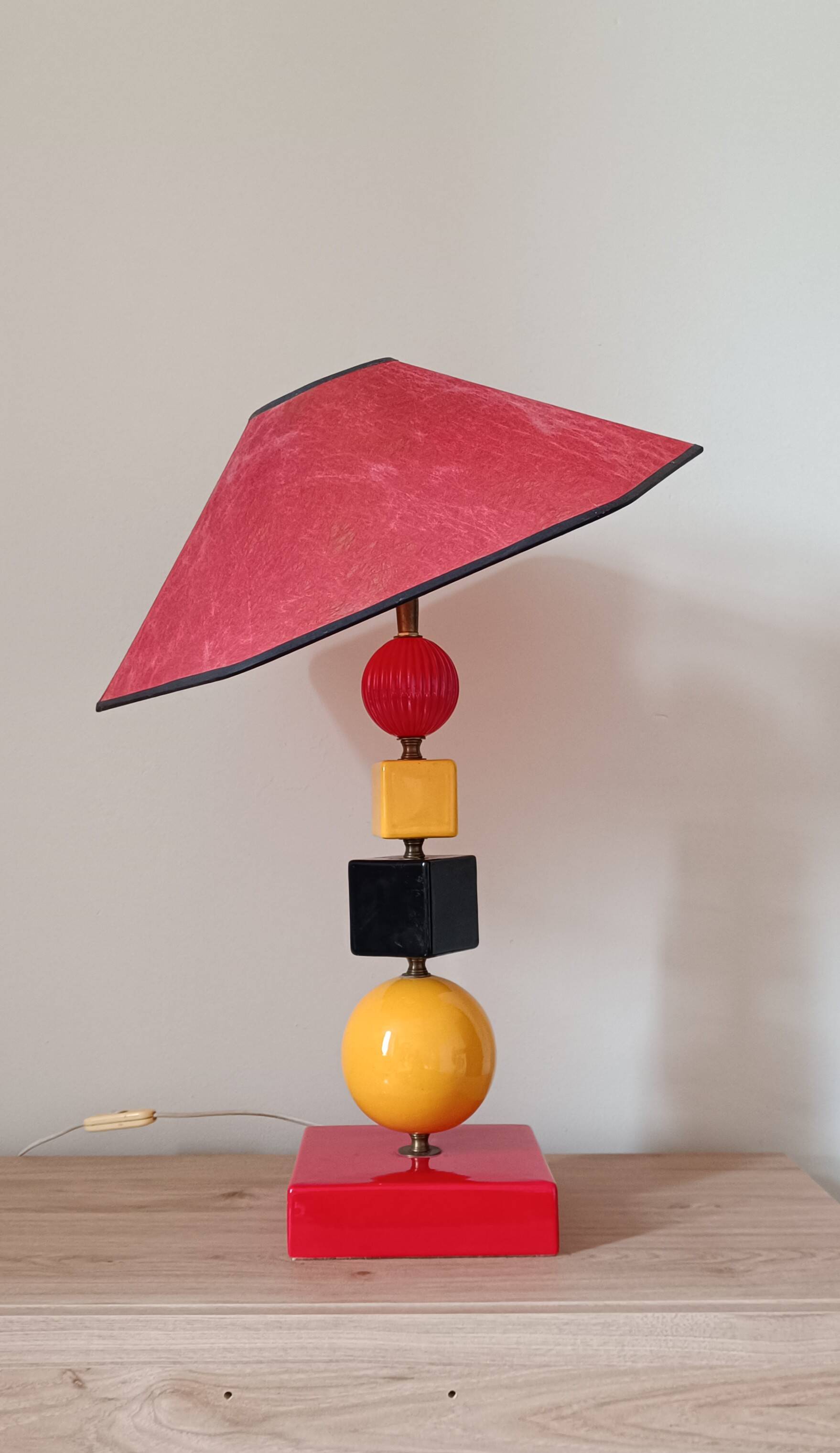 Vintage 80s colorful lamp