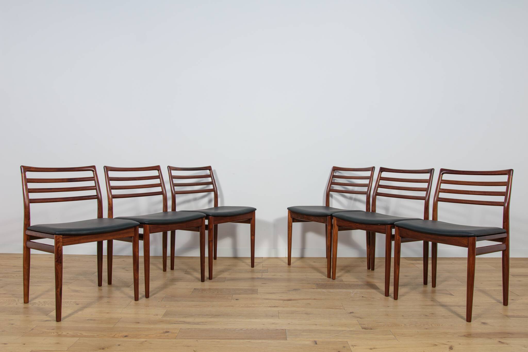 Mid Century Rosewood Dining Chairs by Erling Torvits for Sorø Stolefabrikta, Danmark,  1960s, Set of