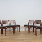 Mid Century Rosewood Dining Chairs by Erling Torvits for Sorø Stolefabrikta, Danmark,  1960s, Set of