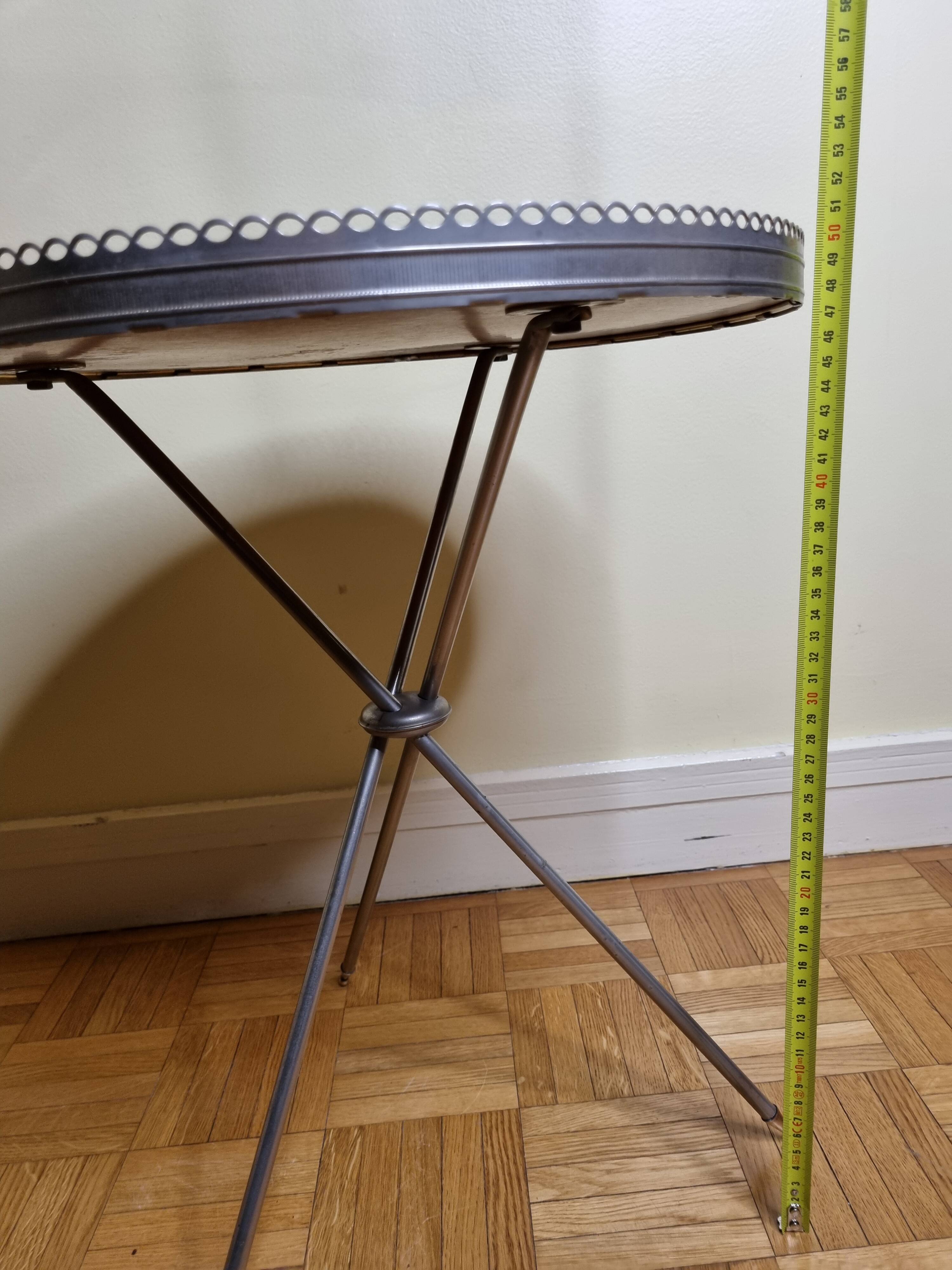 Table à cocktail ronde tripode, 41 cm