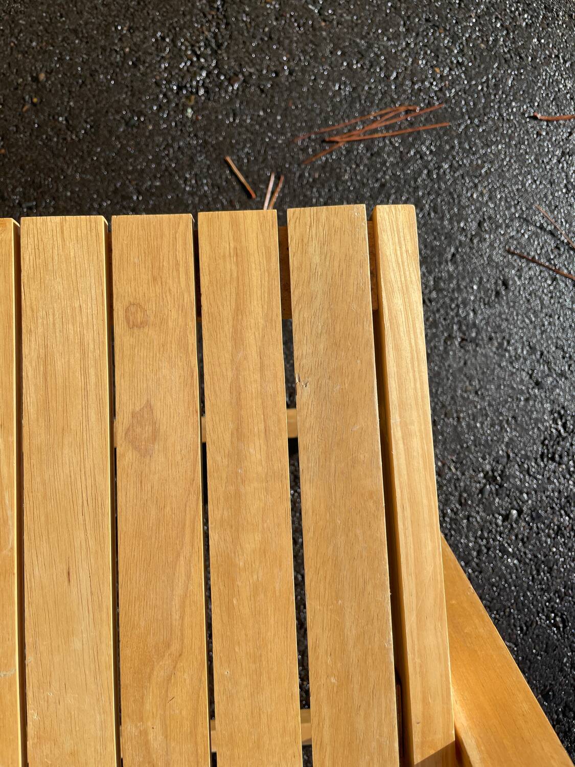 Wooden folding chair 1980