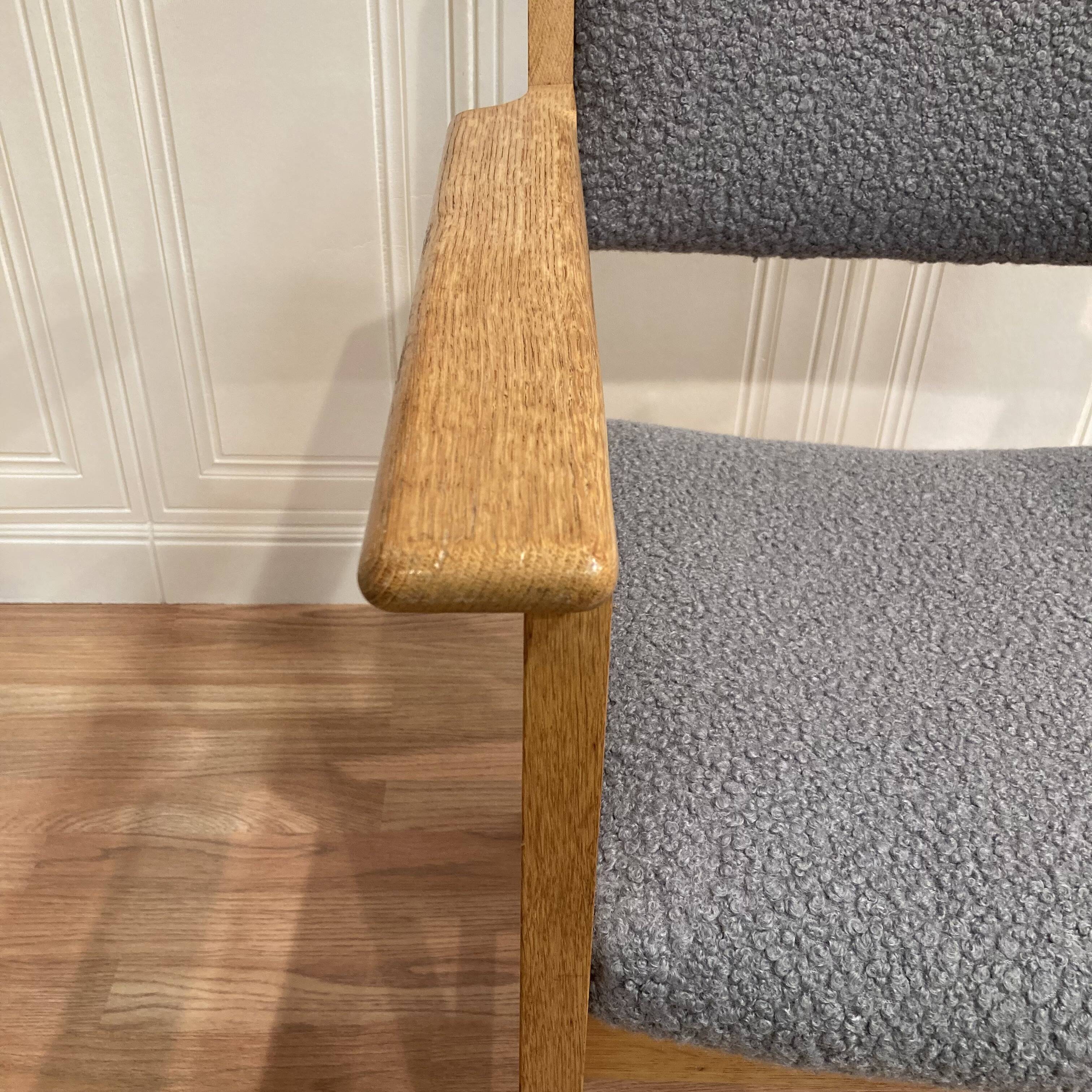 Two armchairs stamped "hans wegner" 1960.