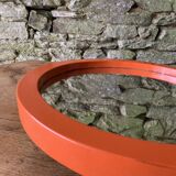 Miroir en bois orange