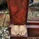 Mahogany pediment mirror with Empire-style cariatids. Return from Egypt