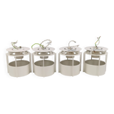 Four Magazine Spots/Lamps, by Vilhelm Wohlert for Louis Poulsen 70s Denmark