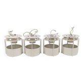 Four Magazine Spots/Lamps, by Vilhelm Wohlert for Louis Poulsen 70s Denmark