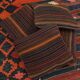 Housse de coussin rayée Kilim 31x31cm