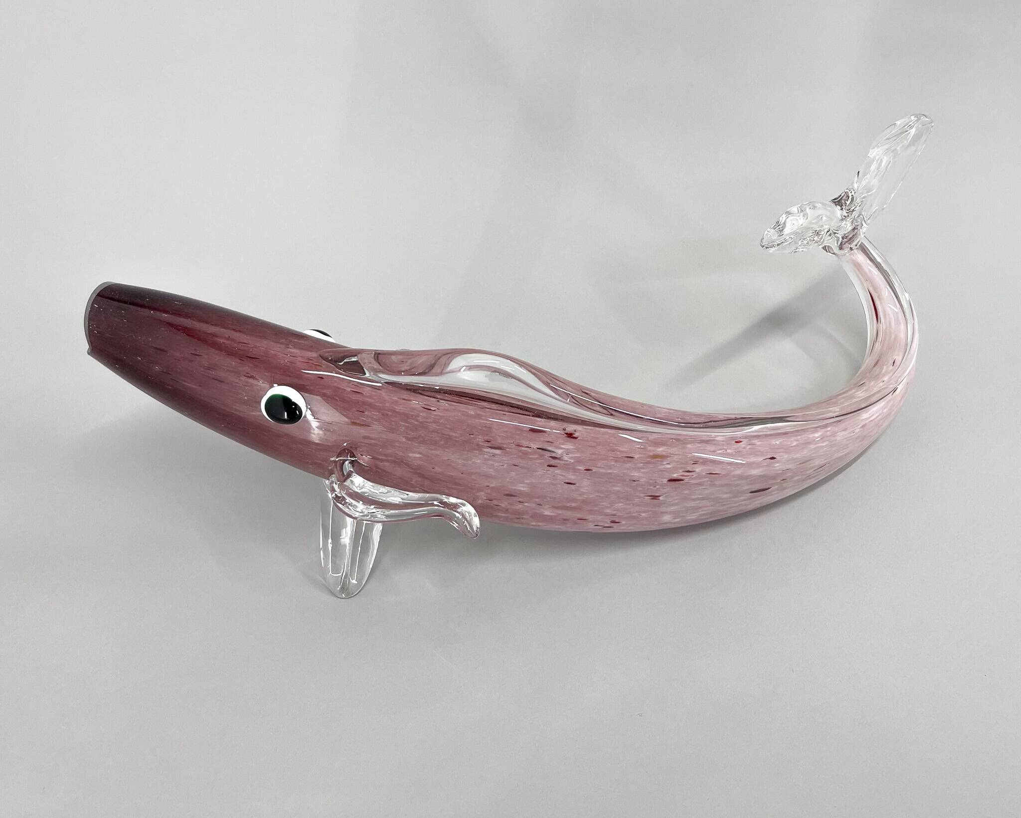1970s Large Bohemian Glass Fish
