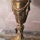 very beautiful empire lamp, 1960 gold chrome steel small trace of normal wear, 31x20