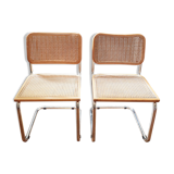 Pair of Chairs Cesca B32 by Marcel Breuer