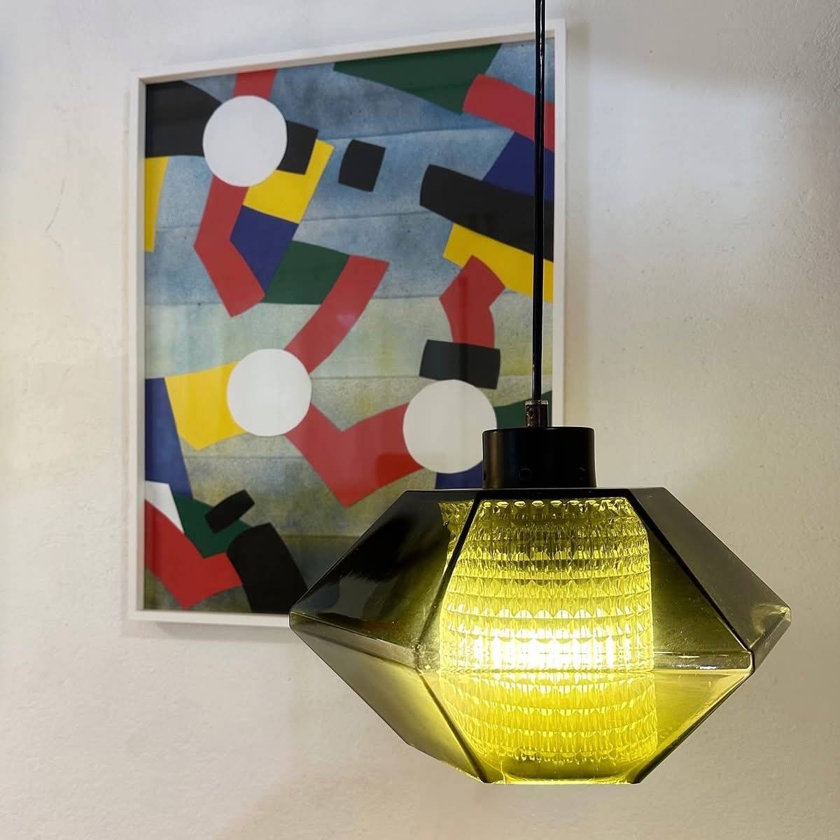 “Diamond” pendant lights by Carl Faguerlund, 1970