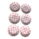 A set of 6 flat plates Nappe Rose Moulin des Loups
