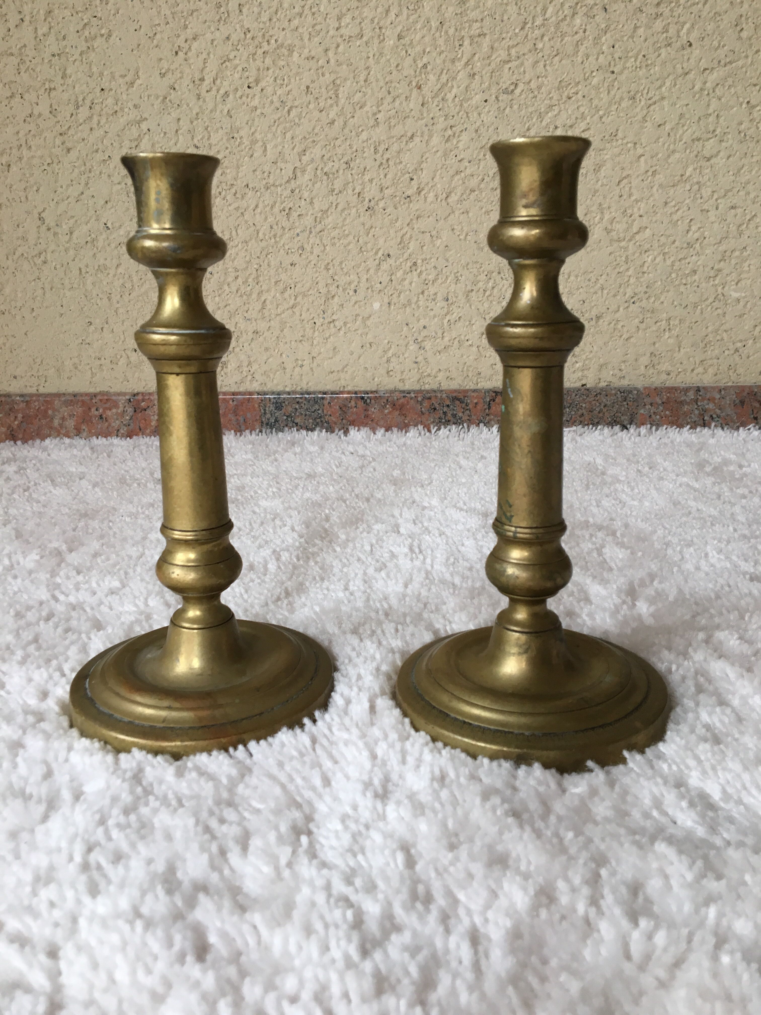 Pair of brass candlestick