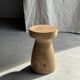 Stool, side table, end table in natural solid mango wood.