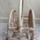 Refurbished rattan magazine rack