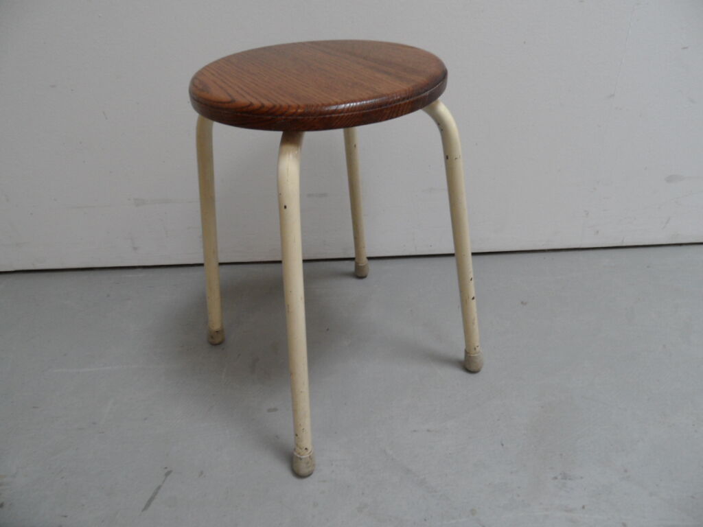 Vintage metal stool 1960s