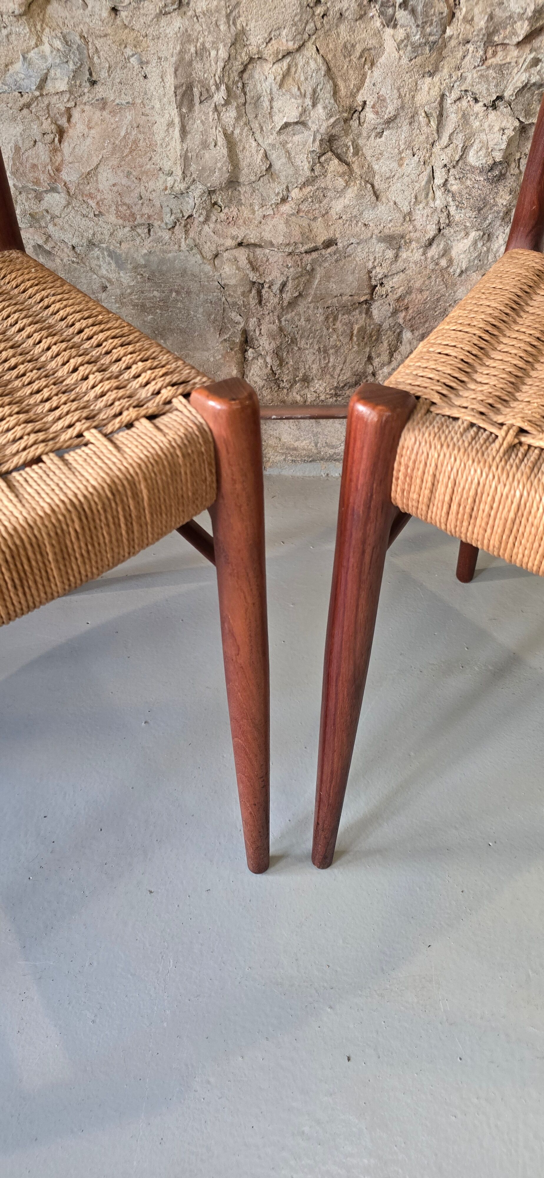 Arne Wahl Iversen - Pair of chairs GS-70 Ed. Glyngore Stolefabrik 1960 DK