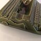Japy advertising ashtray in olive green / vintage ceramic 50s-60s