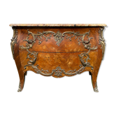 Commode marqueterie & bronze style Louis XV