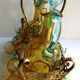 Cabaret Cave liqueur George SAND: 2 carafes 10 Legras glasses - brass basket