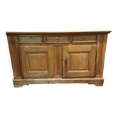 19th-century fir sideboard with 2 doors and 3 drawers