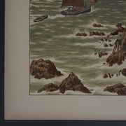 Lithograph by Henri Rivière The Wind of Noroît - The Seaweeds