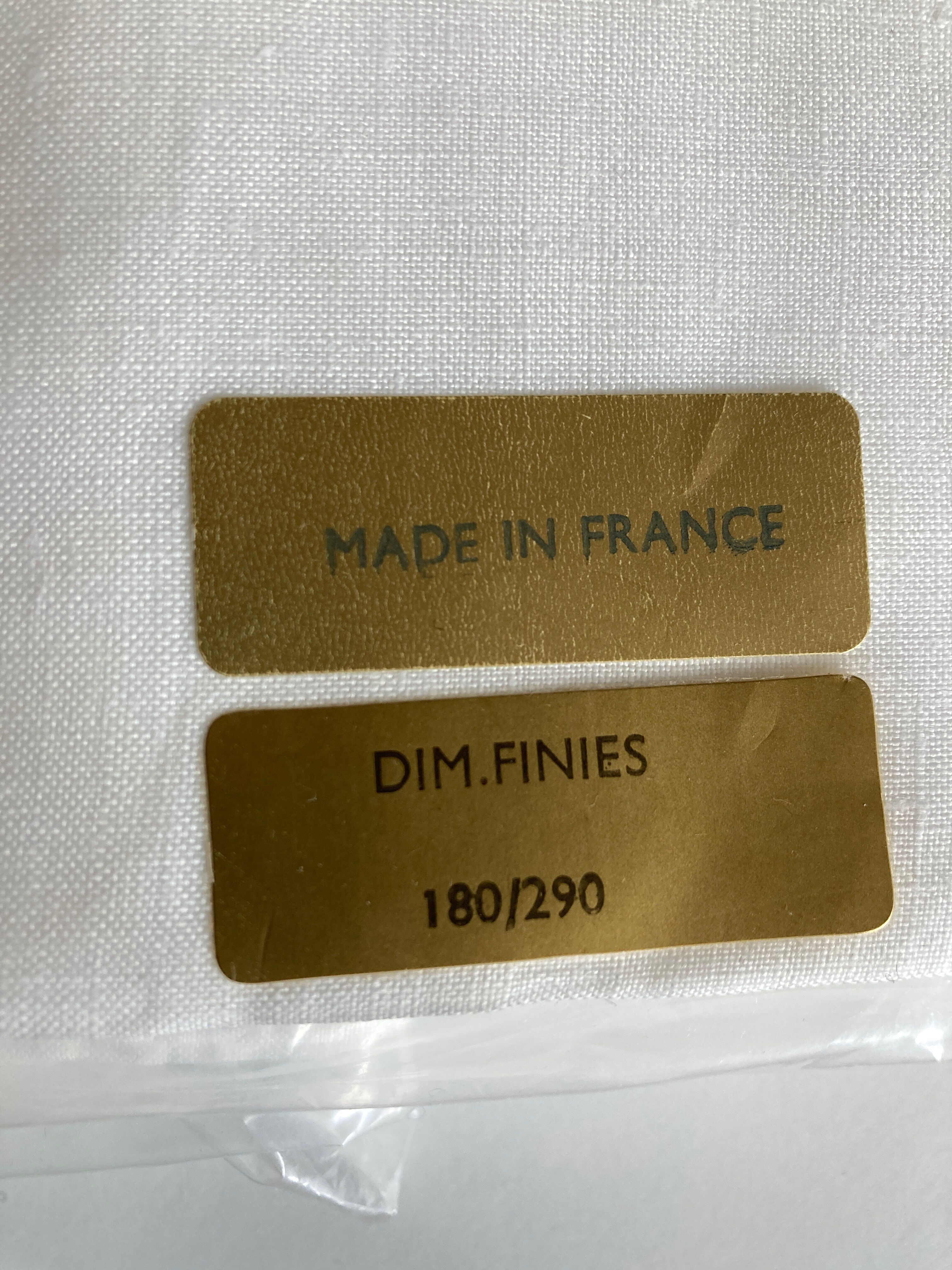 Pair of linen sheets twin beds in Gerardmer canvas reserve linen 1970