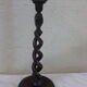 Twisted wooden candle
