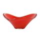 Red platter, Murano glass, Italian design, 1960s, made in Italy