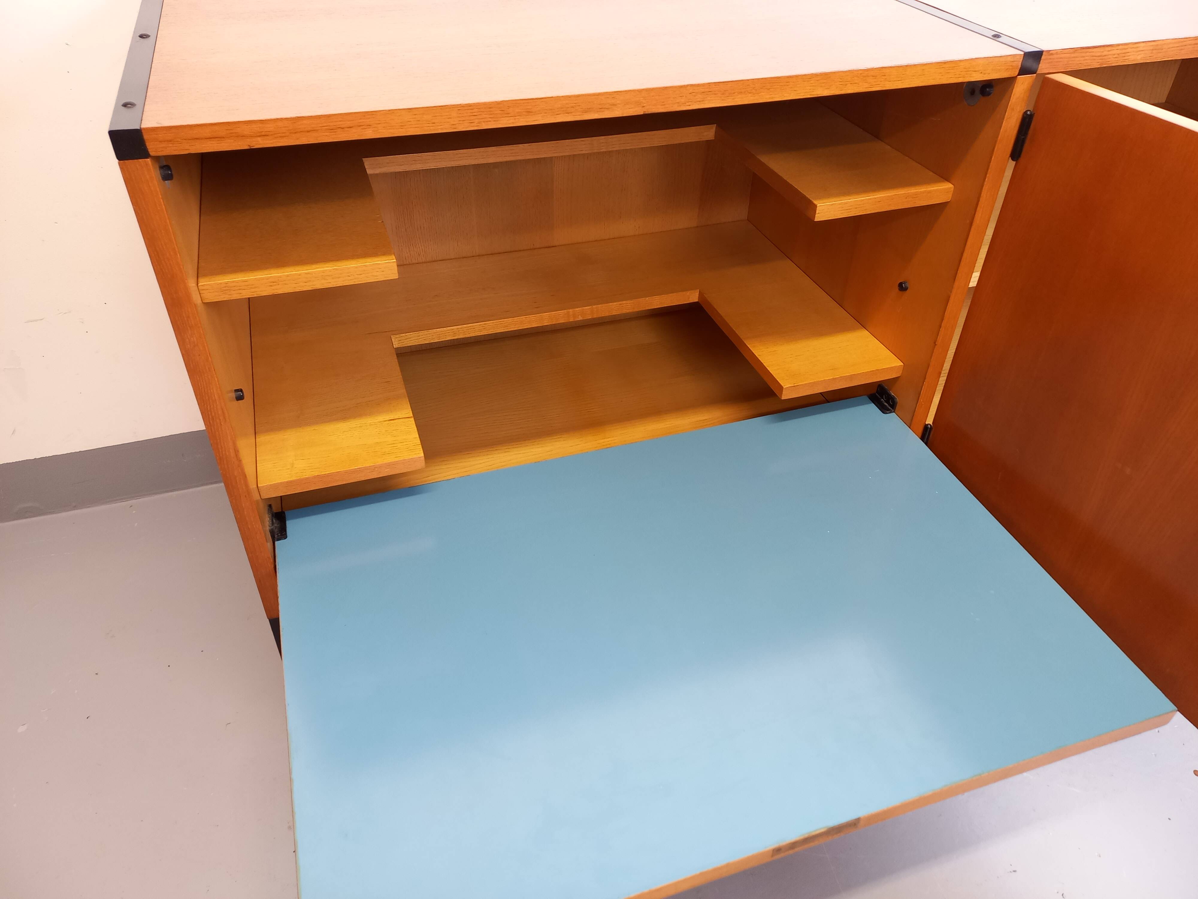 Large vintage modernist low sideboard ARP Minvielle by Guariche Mortier